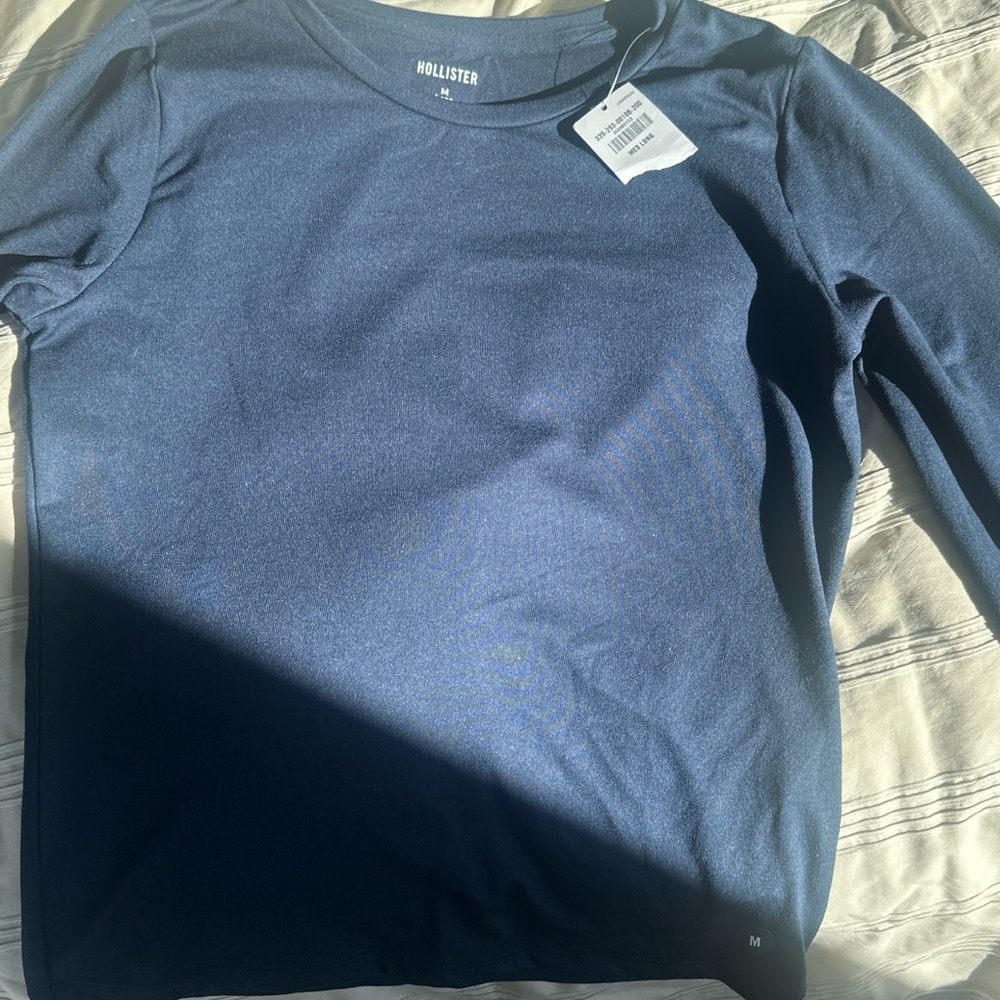 Hollister Navy Crew Neck Tee